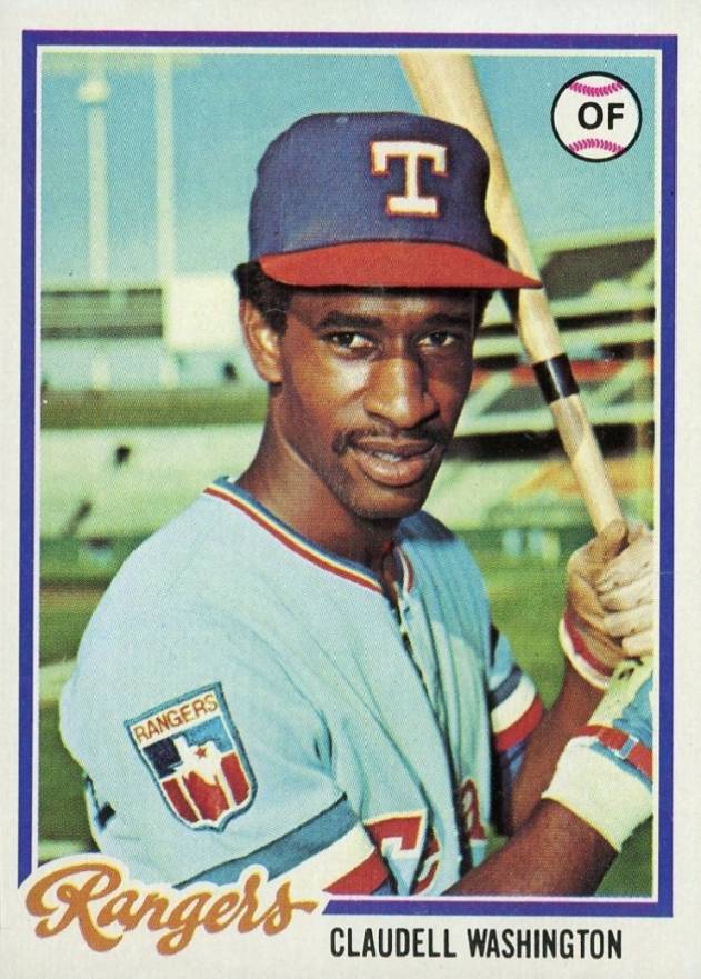 1978 Topps Claudell Washington #67 Baseball Card