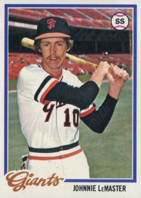 1978 Topps Johnnie LeMaster #538 Baseball Card