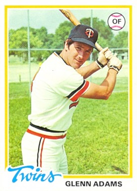 1978 Topps Glenn Adams #497 Baseball Card