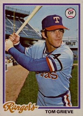 1978 Topps Tom Grieve #337 Baseball Card