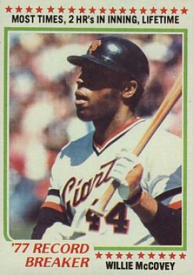 1978 Topps Willie McCovey #3 Baseball Card