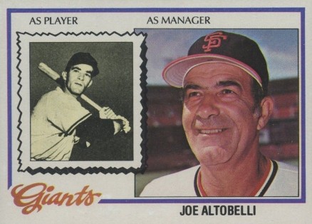 1978 Topps Joe Altobelli #256 Baseball Card