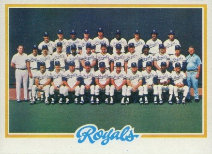 1978 Topps Kansas City Royals Team #724 Baseball Card