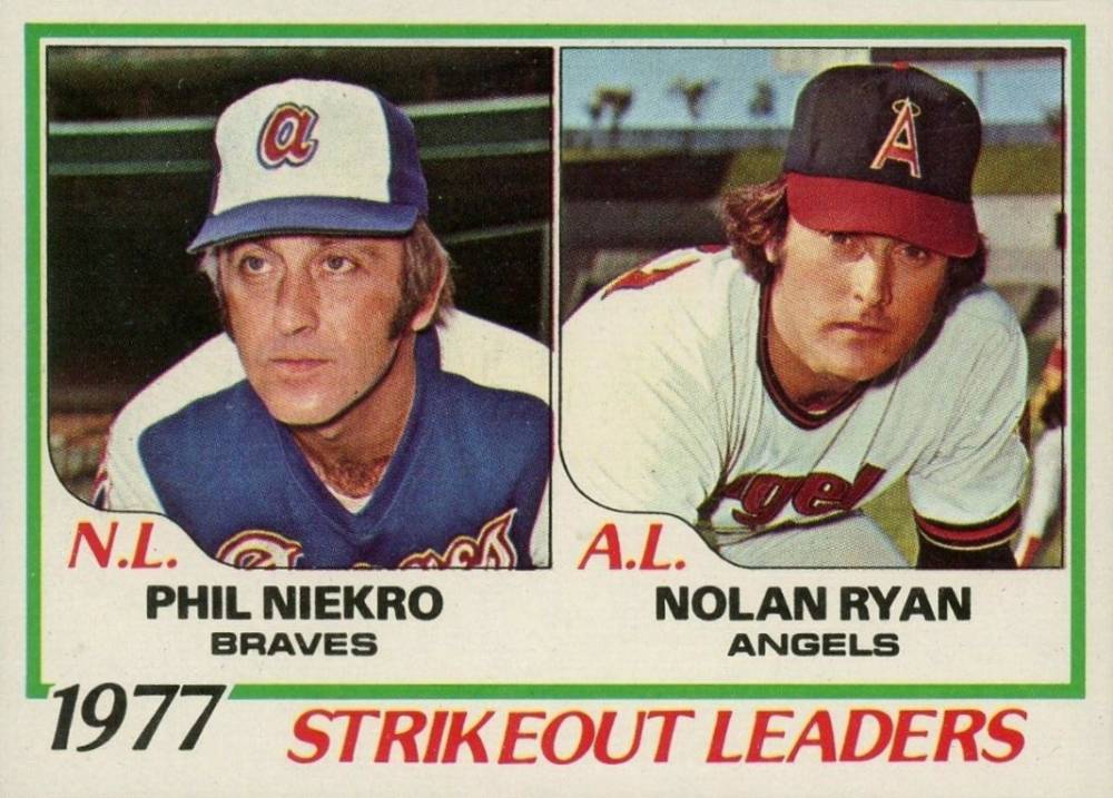 1978 Topps 1977 Strikeout Leaders #206 Baseball Card