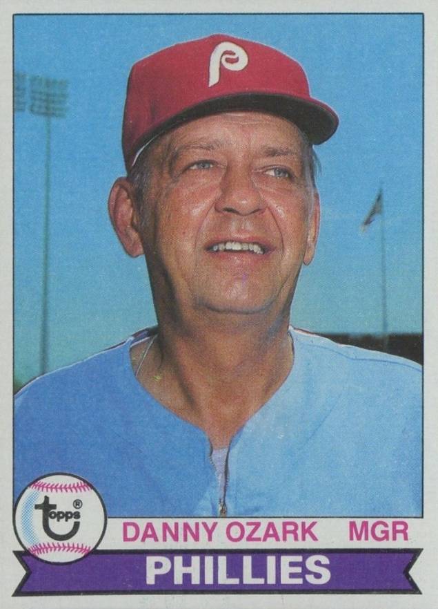 1979 Burger King Phillies Danny Ozark #1 Baseball Card