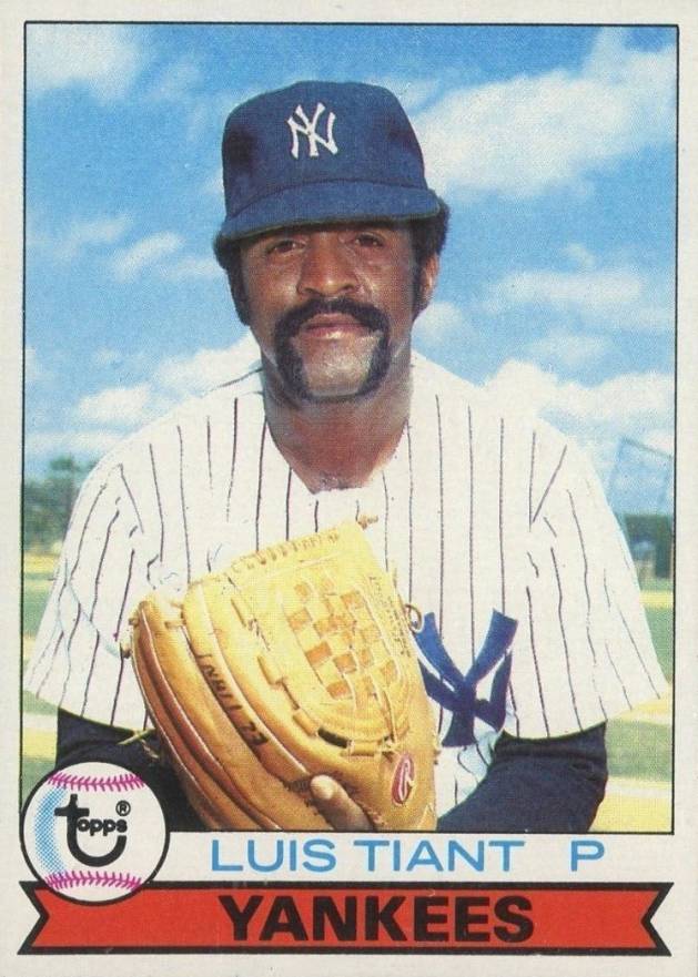 1979 Burger King Yankees Luis Tiant #8 Baseball Card