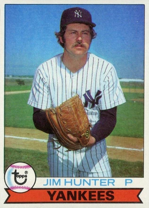 1979 Burger King Yankees Jim Hunter #6 Baseball Card