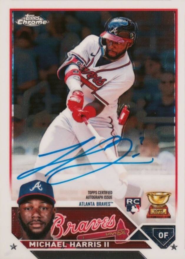 2023 Topps Chrome Rookie Autograph Michael Harris II #RAMH Baseball Card