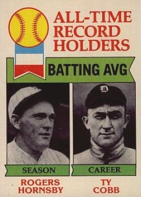 1979 Topps All Time Batting Average Leaders #414 Baseball Card