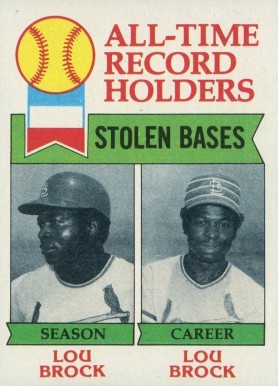 1979 Topps All Time Stolen Bases Leader #415 Baseball Card