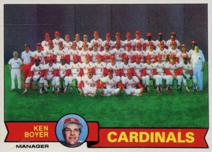 1979 Topps St. Louis Cardinals Team #192 Baseball Card