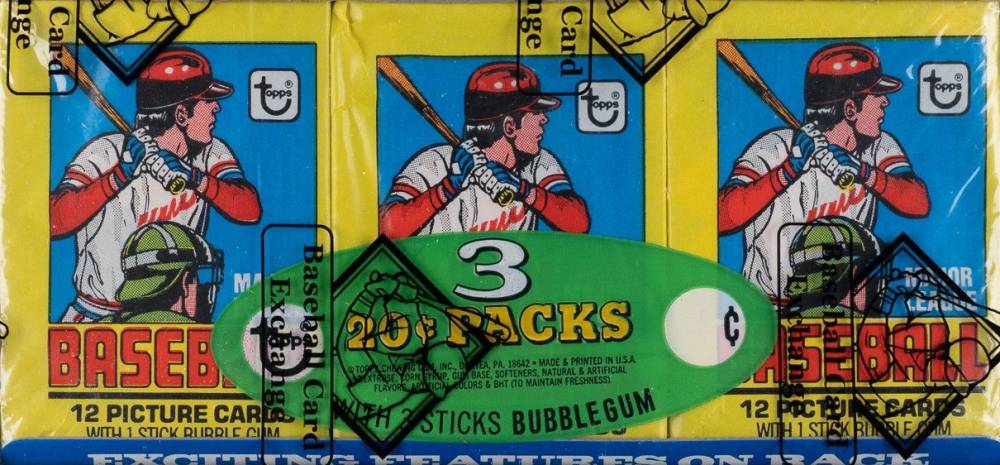 1979 Topps Wax Pack Tray #WPT Baseball Card