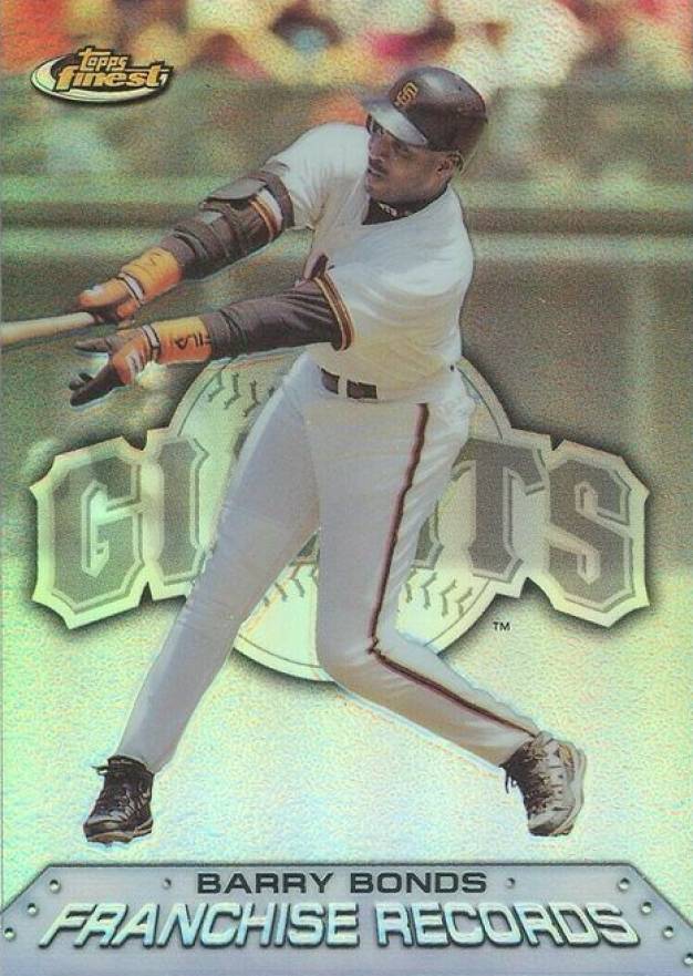 1999 Finest Franchise Records Barry Bonds #FR9 Baseball Card