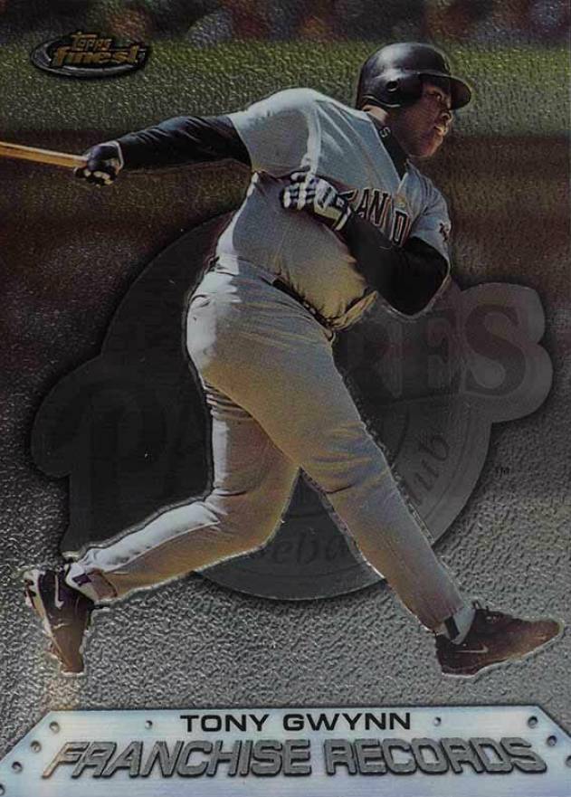 1999 Finest Franchise Records Tony Gwynn #FR10 Baseball Card