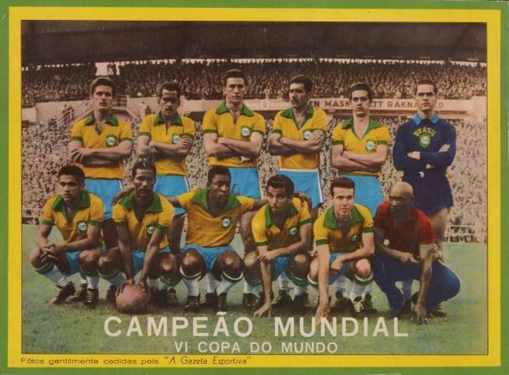 1958 A Gazeta Esportiva Campeao Mundial VI Copa Do Mundo Brazil Team # Soccer Card
