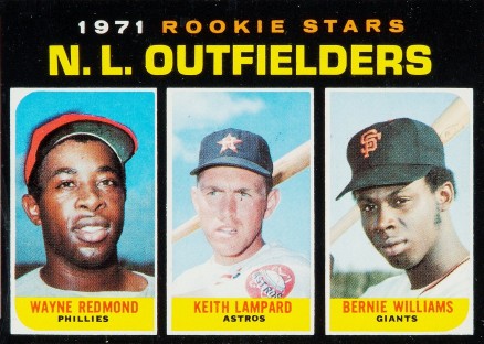 1971 Topps Rookie Stars N.L. Outfielders #728 Baseball Card