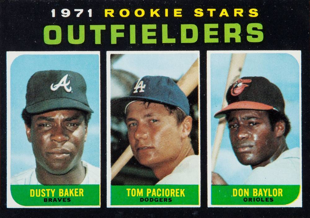 1971 Topps Rookie Stars Outfielders #709 Baseball Card