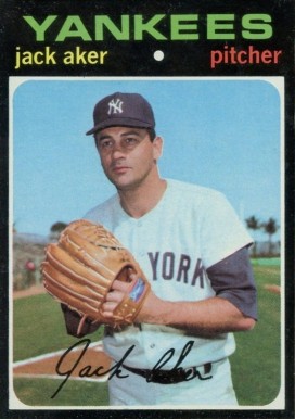1971 Topps Jack Aker #593 Baseball Card