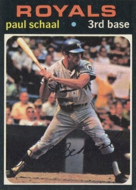 1971 Topps Paul Schaal #487 Baseball Card