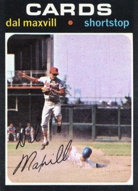 1971 Topps Dal Maxvill #476 Baseball Card