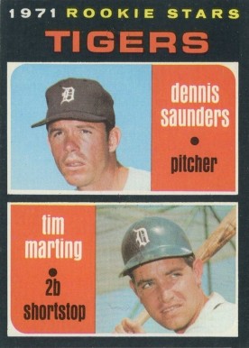 1971 Topps Rookie Stars Tigers #423 Baseball Card