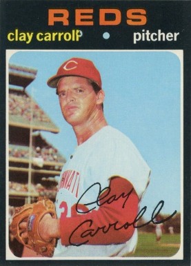 1971 Topps Clay Carroll #394 Baseball Card