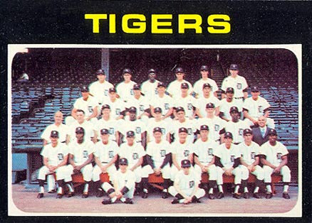 1971 Topps Detroit Tigers Team #336 Baseball Card