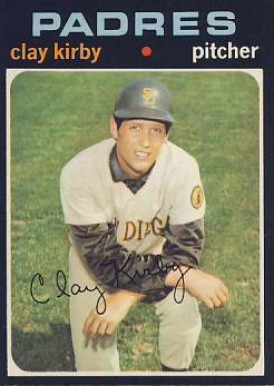 1971 Topps Clay Kirby #333 Baseball Card