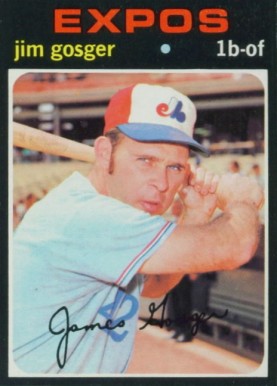 1971 Topps Jim Gosger #284 Baseball Card