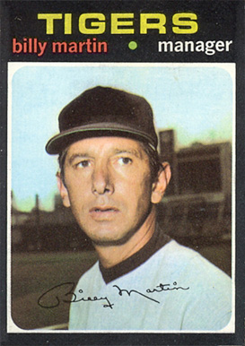 1971 Topps Billy Martin #208 Baseball Card