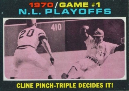1971 Topps N.L. Playoff Game 1 #199 Baseball Card