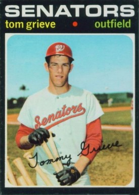 1971 Topps Tom Grieve #167 Baseball Card