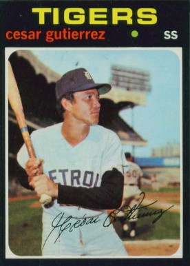 1971 Topps Cesar Gutierrez #154 Baseball Card