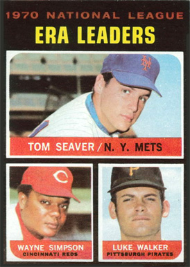1971 Topps N.L. E.R.A. Leaders #68 Baseball Card