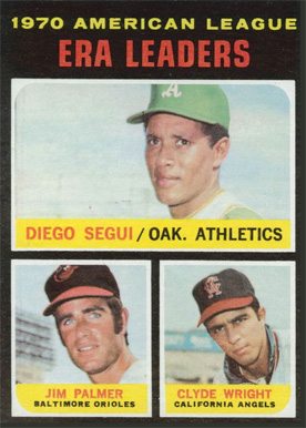 1971 Topps A.L. E.R.A. Leaders #67 Baseball Card