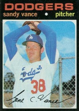 1971 Topps Sandy Vance #34 Baseball Card
