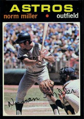 1971 Topps Norm Miller #18 Baseball Card