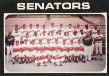 1971 Topps Washington Senators Team #462 Baseball Card