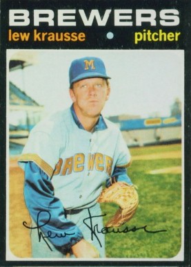 1971 Topps Lew Krausse #372 Baseball Card