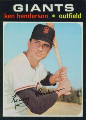 1971 Topps Ken Henderson #155 Baseball Card