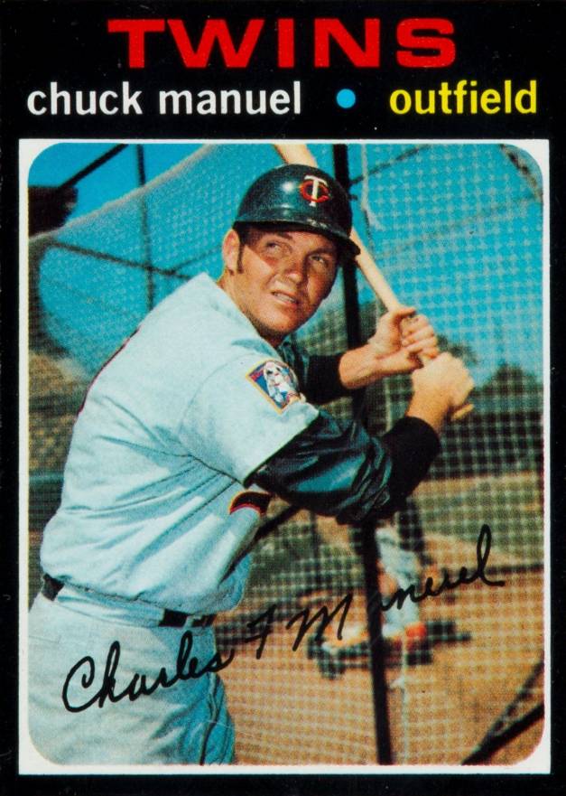 1971 Topps Chuck Manuel #744 Baseball Card