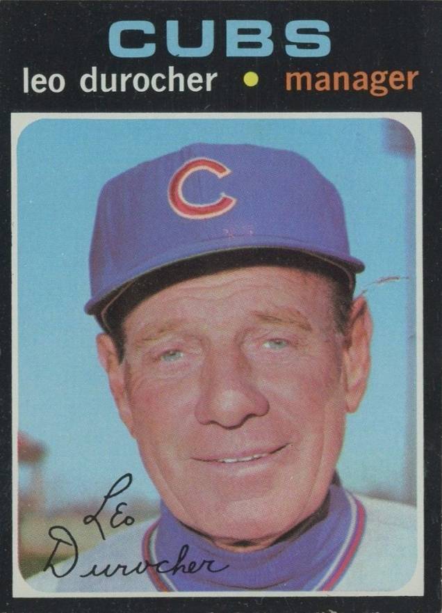 1971 Topps Leo Durocher #609 Baseball Card