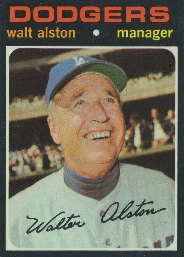 1971 Topps Walt Alston #567 Baseball Card