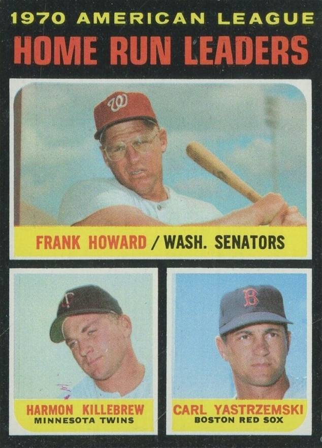 1971 Topps A.L. Home Run Leaders #65 Baseball Card