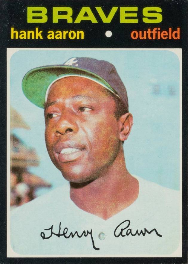 1971 Topps Hank Aaron #400 Baseball Card