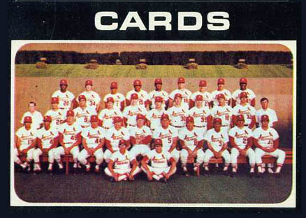 1971 Topps St. Louis Cardinals Team #308 Baseball Card