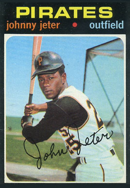 Johnny Jeter Pittsburgh Pirates 1969 Style Custom Baseball Art Card