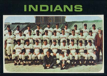 1971 Topps Cleveland Indians Team #584 Baseball Card