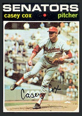 1971 Topps Casey Cox #82 Baseball Card
