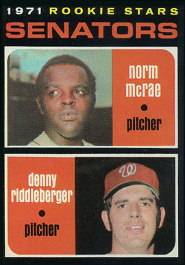 1971 Topps Rookie Stars Senators #93 Baseball Card